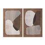 Cadre Home ESPRIT Blanc Beige Terre cuite Abstrait 82
