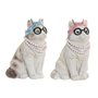 Figurine Décorative Home ESPRIT Bleu Blanc Rose Chat 13