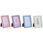 Cadre photo Home ESPRIT Bleu Vert Verre Bois MDF Urbaine (4 Unités)