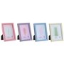 Cadre photo Home ESPRIT Bleu Vert Verre Bois MDF Urbaine (4 Unités)