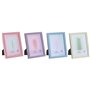 Cadre photo Home ESPRIT Bleu Vert Verre Bois MDF Urbaine (4 Unités)