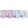 Cadre photo Home ESPRIT Bleu Vert Verre Bois MDF Urbaine (4 Unités)