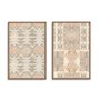 Cadre Home ESPRIT Rouge Beige Gris 75 x 3 x 105 cm (2 Unités)