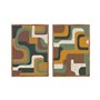 Cadre Home ESPRIT Vert Moutarde Moderne Urbaine 75 x 3 x 105 cm (2 Unités)