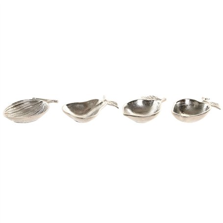 Vide-poches Home ESPRIT Argenté Aluminium Shabby Chic 16 x 10 x 4 cm