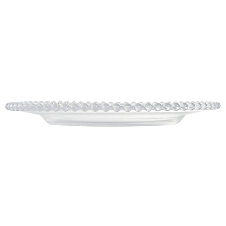 Assiette plate Home ESPRIT Transparent Verre 27 X 27 X 2