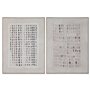 Cadre Home ESPRIT Blanc Beige Moderne Scandinave 90 x 4 x 120 cm (2 Unités)