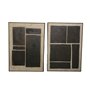 Cadre Home ESPRIT Brun foncé Marron Clair Abstrait Moderne 100 x 4 x 140 cm (2 Unités)