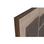 Cadre Home ESPRIT Brun foncé Marron Clair Abstrait Moderne 100 x 4 x 140 cm (2 Unités)