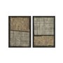 Cadre Home ESPRIT Marron Noir Moderne Urbaine 100 x 4 x 140 cm (2 Unités)