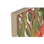 Cadre Home ESPRIT Jaune Bleu Fleurs Shabby Chic 100 x 4 x 100 cm (2 Unités)