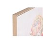 Cadre Home ESPRIT Vert Rose Fleurs Shabby Chic 75 x 4 x 100 cm (2 Unités)