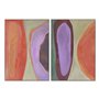 Cadre Home ESPRIT Orange Mauve Moderne Urbaine 100 x 4 x 140 cm (2 Unités)