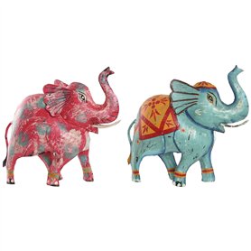 Figurine Décorative Home ESPRIT Bleu Fuchsia 40 x 12 x 40 cm (2 Unités) Figurine Décorative Home ESPRIT Bleu Fuchsia 40 x 12 x 40 cm (2 Unités)