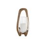 Bougeoir Home ESPRIT Naturel Verre Bois de manguier 18 x 18 x 33 cm