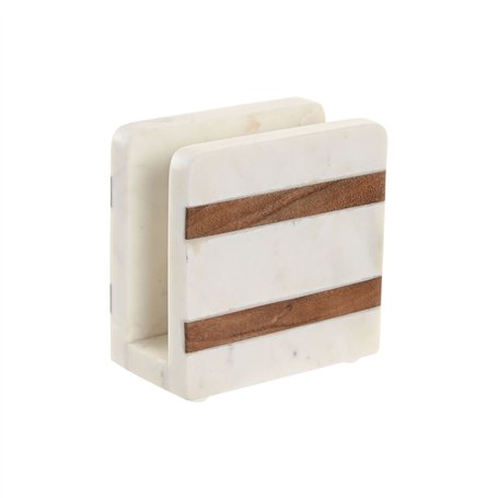 Porte-serviettes Home ESPRIT Blanc Naturel Bois d'acacia 12