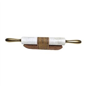 Rouleau Home ESPRIT Métal Marbre Bois d'acacia 48 X 5 X 5 CM