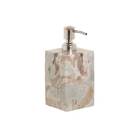 Distributeur de Savon Home ESPRIT Blanc Marron Marbre Moderne 7,5 x 7,5 x 18 cm Distributeur de Savon Home ESPRIT Blanc Marron Marbre Moderne 7