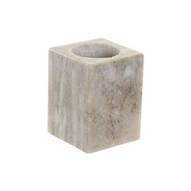 Support pour brosses à dents Home ESPRIT Blanc Marron Marbre 7