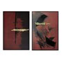 Cadre Home ESPRIT Noir Rouge Moderne 83 x 4 x 123 cm (2 Unités)
