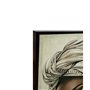 Cadre Home ESPRIT Marron Beige Colonial Velours Africaine 83 x 4 x 123 cm (2 Unités)