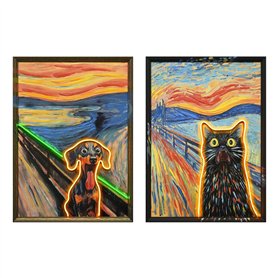 Cadre Home ESPRIT Moderne animaux 53 X 3