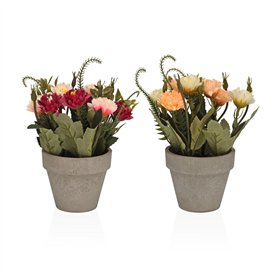 Plante décorative Versa Fer Textile Plastique Œillets 11 x 26 cm