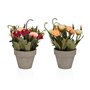 Plante décorative Versa Fer Textile Plastique Œillets 11 x 26 cm