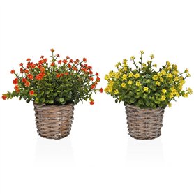 Plante décorative Versa Fer Textile Plastique 16 x 21 cm