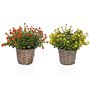 Plante décorative Versa Fer Textile Plastique 16 x 21 cm