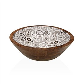 Saladier Versa Glob Bois de manguier 24 x 7 x 24 cm
