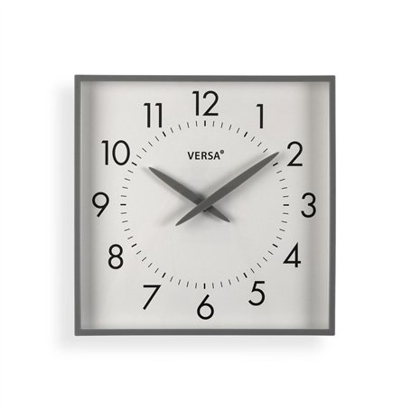 Horloge Murale Versa Gris Plastique 4