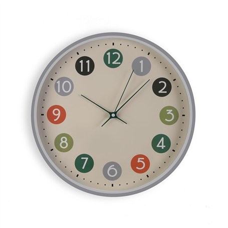 Horloge Murale Versa Multicouleur Plastique 30 x 30 x 4