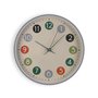 Horloge Murale Versa Multicouleur Plastique 30 x 30 x 4