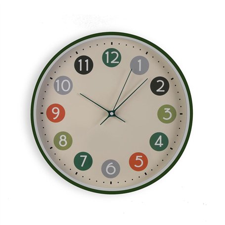 Horloge Murale Versa Multicouleur Plastique 30 x 30 x 4