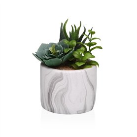 Plante décorative Versa Céramique Plastique Fusion Succulent 9 x 15 x 9 cm