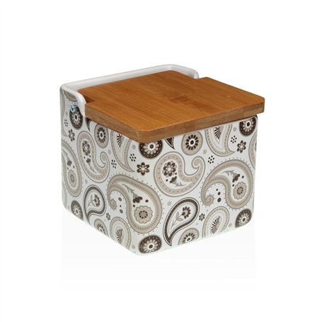 Salière avec couvercle Versa Glob Céramique 12