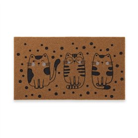 Paillasson Versa Fibres de coco 40 x 2 x 70 cm Chat