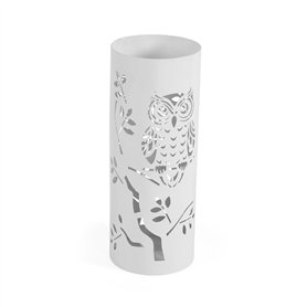 porte-parapluie Versa Blanc Famille Hiboux 19 x 49 x 19 cm