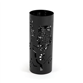 porte-parapluie Versa Noir Famille Hiboux 19 x 49 x 19 cm