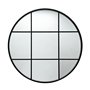 Miroir mural Versa Noir 3 x 80 x 80 cm