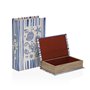 Boîte Décorative Versa Toile Bois MDF Livre