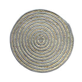 Dessous de plat Versa Gris Polyester Coton 38 x 1 x 38 cm