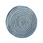 Dessous de plat Versa Bleu Polyester Coton 38 x 1 x 38 cm