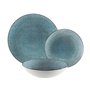 Assiettes Versa Bleu Porcelaine 18 Pièces