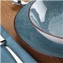 Assiettes Versa Bleu Porcelaine 18 Pièces