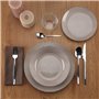 Assiettes Versa Gris Porcelaine 18 Pièces