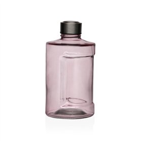 Bouteille d'eau Versa Rose verre Aluminium 900 ml 10 x 19 x 10 cm