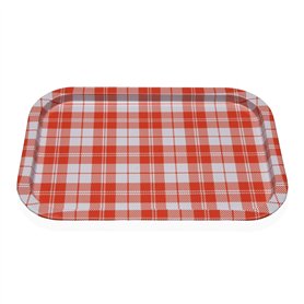 Plateau Versa Vichy Orange 23 X 1