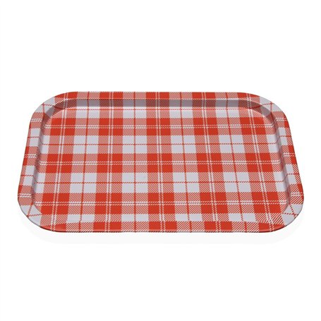 Plateau Versa Vichy Orange 23 X 1